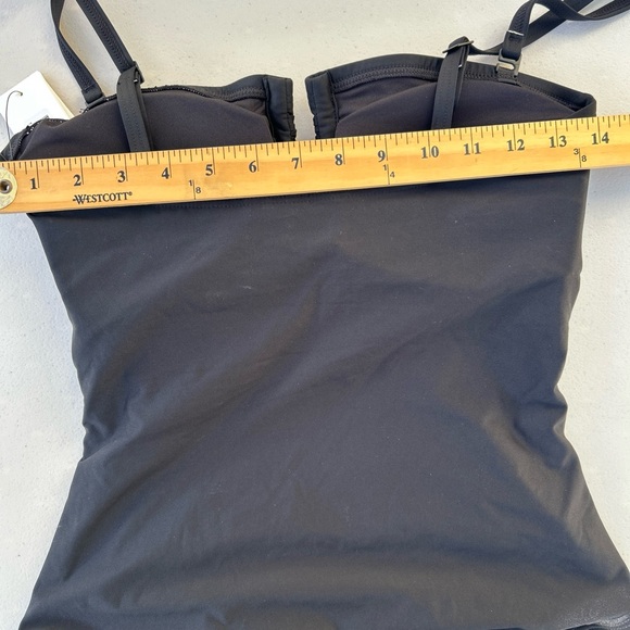 DKNY Black Gathered One-Piece Swimsuit - Picture 9 of 11